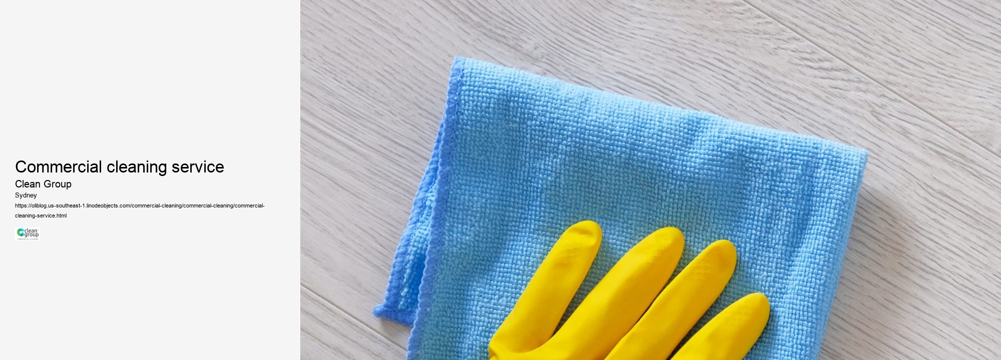 commercial cleaning service